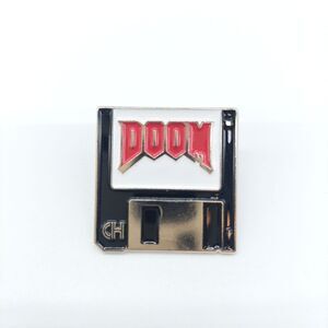 Doom Pin Floppy Disk Gamer Gift Y2K Video Game pin
